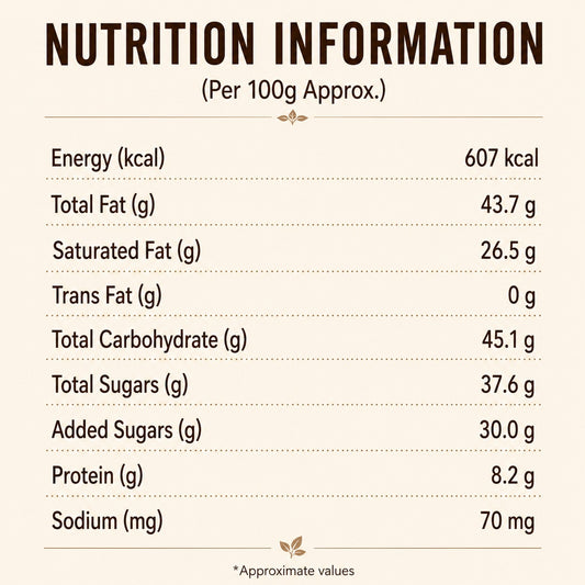50% Milk Chocolate With Almonds - 50 grams