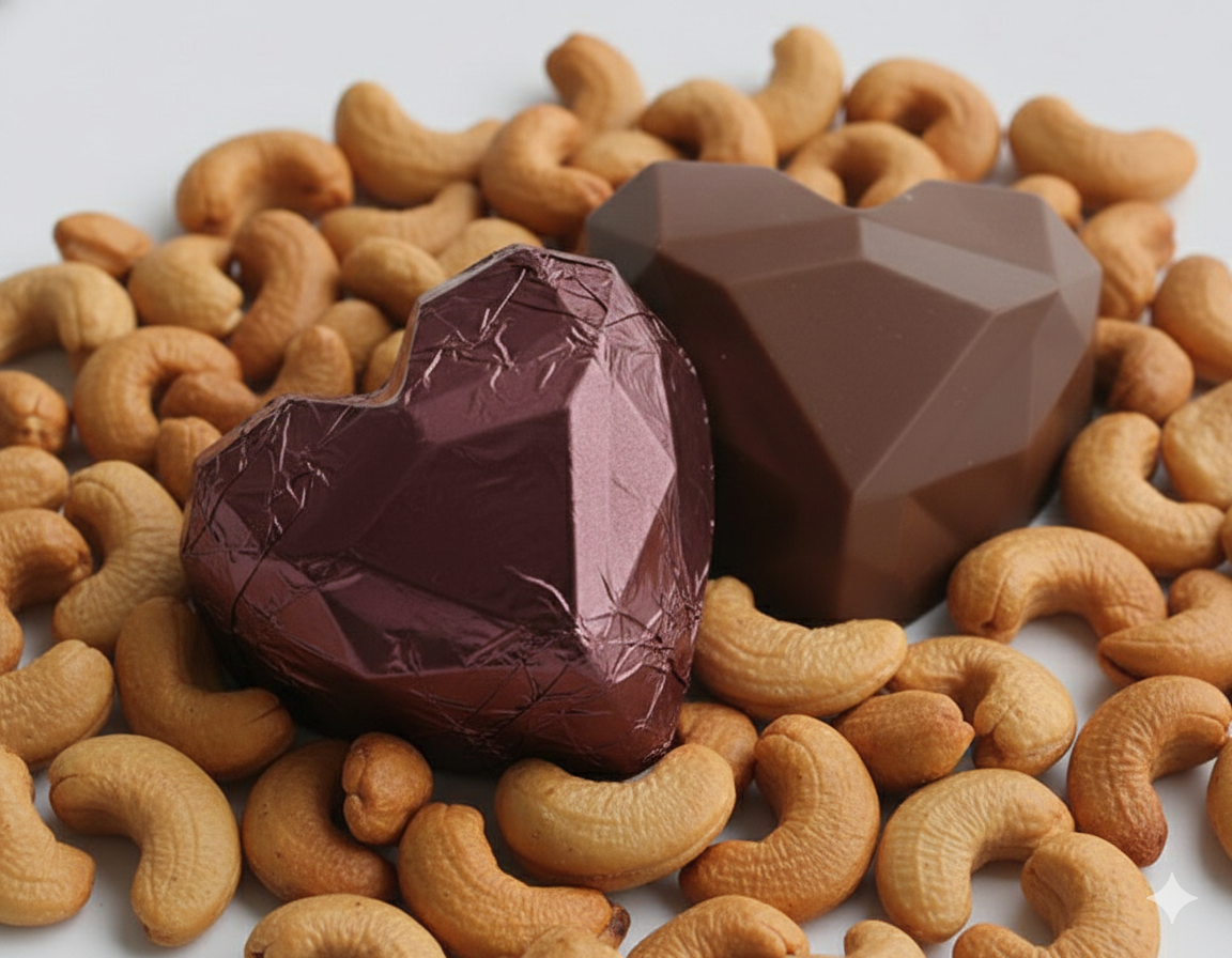 Dark Pralines With Cashewnuts - 10 grams