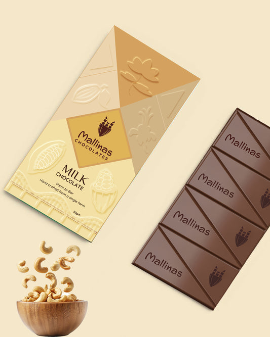 50% Milk Chocolate with Cashewnuts - 50 grams