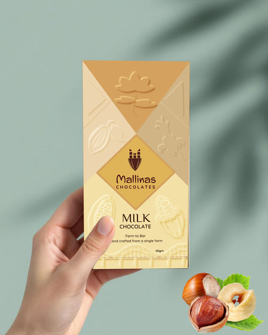 50% Milk Chocolate With Hazelnuts - 50 grams